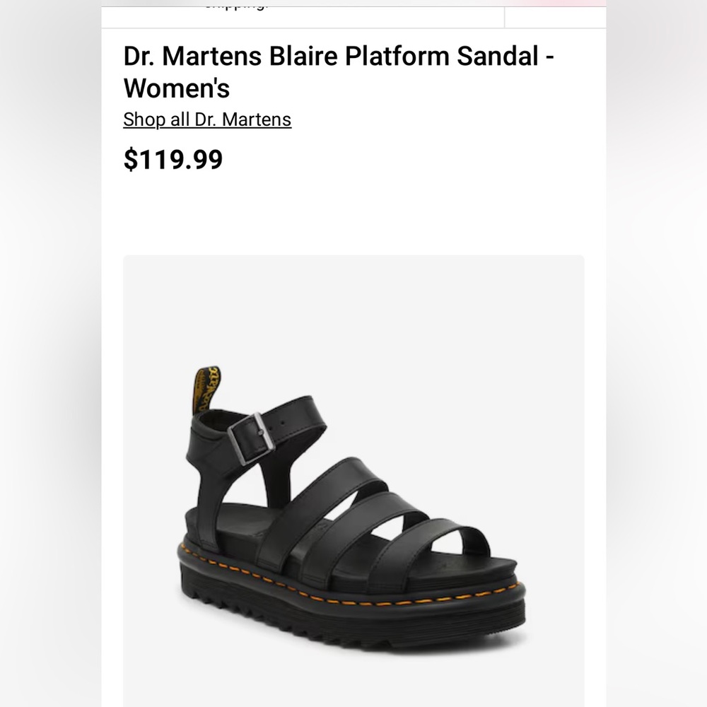 Women’s Dr Martens platform sandals